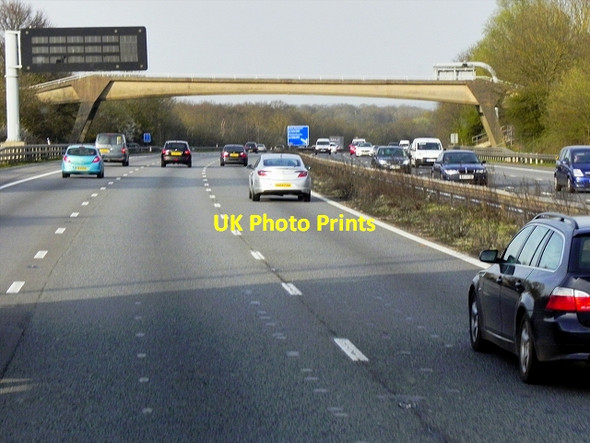 Photo 6"x4" Eastbound M4, Paley Street Footbridge Paley Street c2015