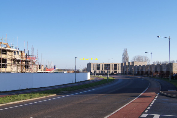 Photo 6"x4" View along Addenbrooke's Road Trumpington c2014