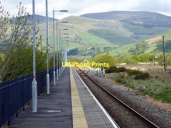Photo 6"x4" The very long platform at Dovey Junction station Glandyfi c2015