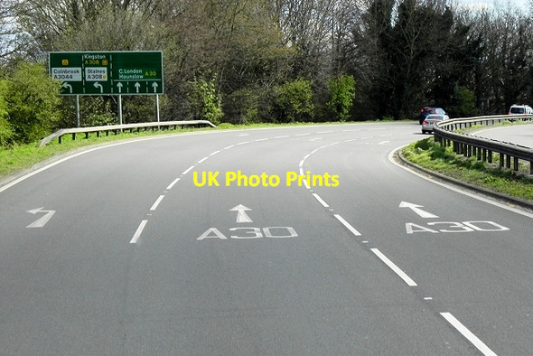 Photo 6"x4" Staines Bypass Eastbound Staines c2015