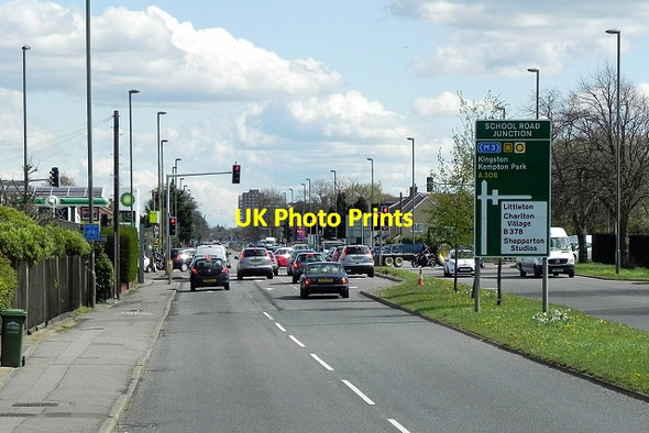 Photo 6"x4" School Road Junction, Ashford Ashford\/TQ0671 c2015