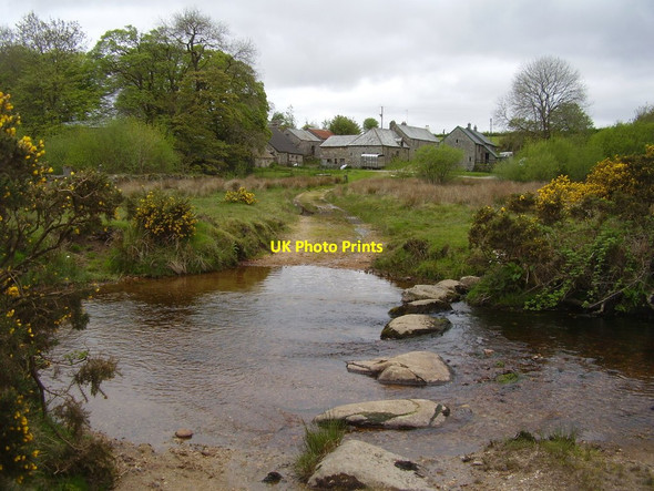 Photo 6"x4" Pizwell Farm and ford Bellever c2015