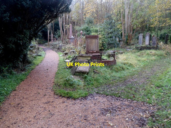 Photo 6"x4" SW corner of  Arnos Vale Cemetery, Bristol Arno's Vale c2012
