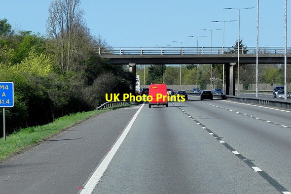 Photo 6"x4" Westbound M4, Marsh Lane Bridge Dorney Reach c2015