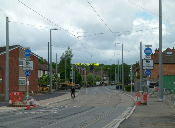Photo 6"x4" Tram plug between Fletcher Road and Lower Road Beeston\/SK5236 c2015