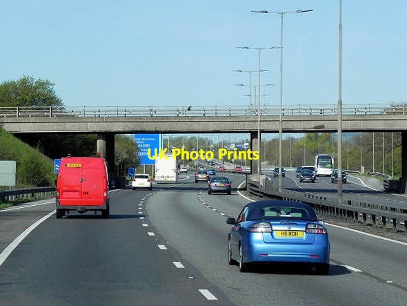 Photo 6"x4" Westbound M4, Ascot Road Bridge Bray Wick c2015