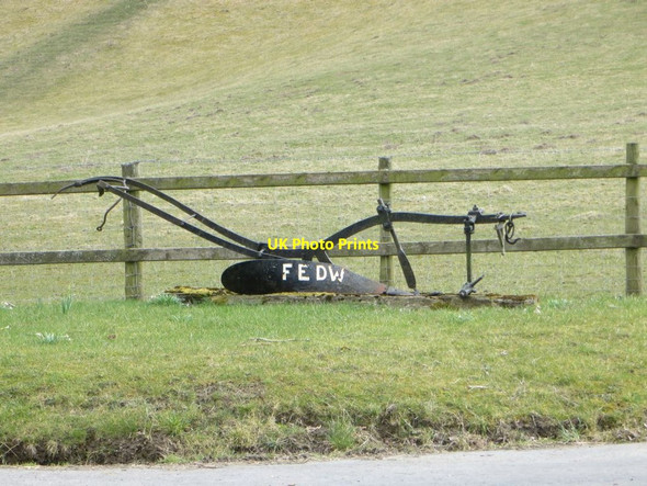 Photo 6"x4" Fedw Farm Plough Frank's Bridge c2015