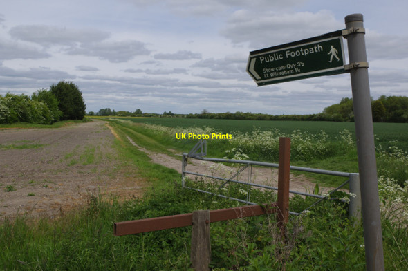 Photo 6"x4" Farm track north of Wilbraham Road Frog End\/TL5358 c2015
