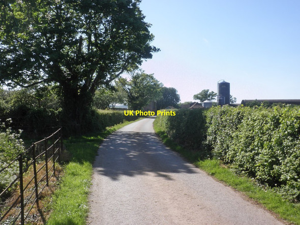 Photo 6"x4" Road to Crossfield Farm Enmore c2015
