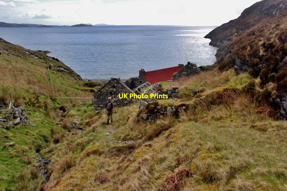 Photo 6"x4" Moilingeanais and its bay off Loch Trolamaraig Caolas Scalpaigh\/NG2198 c2015