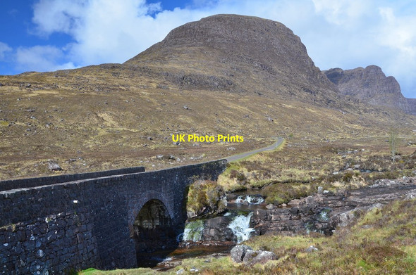 Photo 6"x4" Bridge over the Russel Burn Sanachan c2015