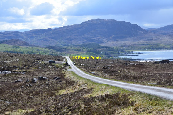 Photo 6"x4" Road above the Russel Burn Sanachan c2015