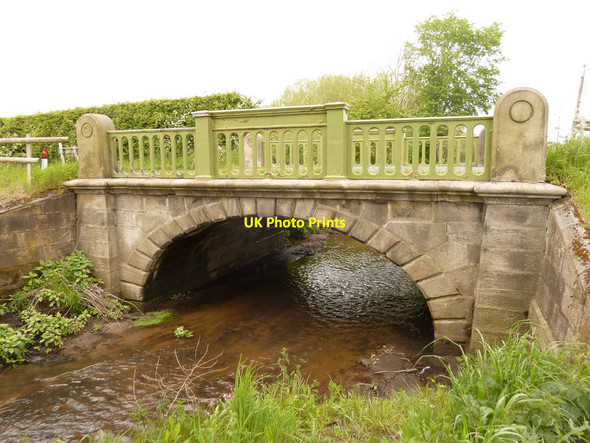 Photo 6"x4" Abbey Bridge over Abbey Brook, Blythe Lane, Lathom Ormskirk c2015