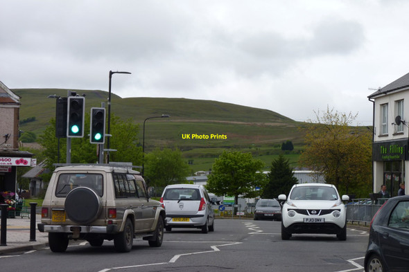 Photo 6"x4" Looking down Blaina Road from Market Square Brynmawr\/SO1811 c2015