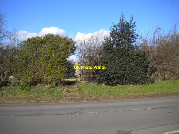 Photo 6"x4" Public footpath off Church Hill, Plumtree Normanton-on-the-Wolds c2015