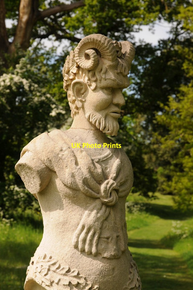 Photo 6"x4" Statue of Pan High Green\/SO8745 c2015