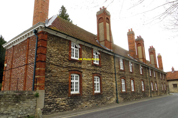 Photo 6"x4" Brick Alley Almshouse on St Helen's Wharf Abingdon c2015