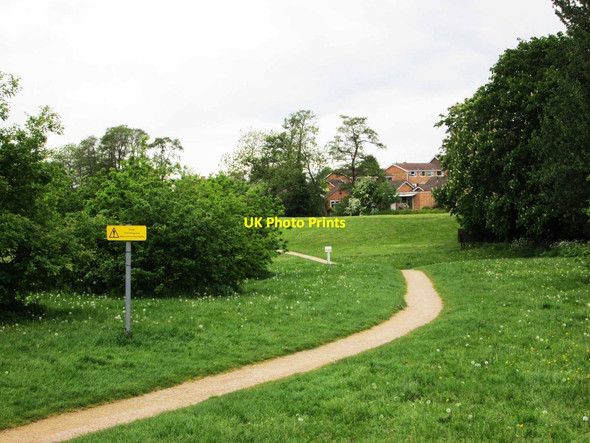 Photo 6"x4" Footpath in Cox's Meadow, Cheltenham, Glos Cheltenham c2015