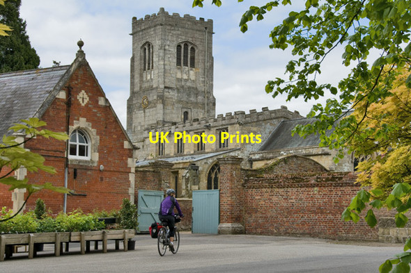 Photo 6"x4" Burton Agnes, hall courtyard and church Burton Agnes c2015