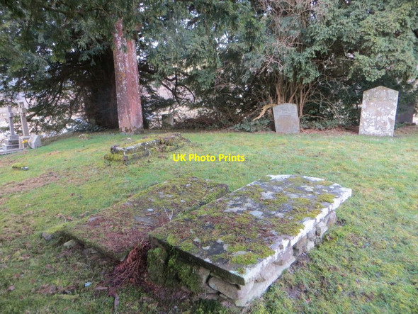 Photo 6"x4" Moss covered Tombs Abergwesyn c2015
