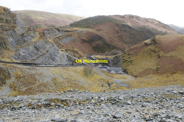 Photo 6"x4" Down the Slope Llyn Brianne\/SN7948 c2015