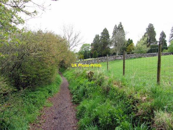 Photo 6"x4" Pennine Way footpath near Alston Cemetery Alston\/NY7146 c2015