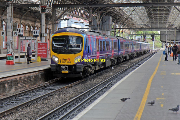 Photo 6"x4" First TransPennine Express, Class 185, 185108, platform 5, Preston railway station Preston\/SD5329 c2015