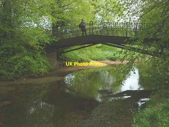 Photo 6"x4" Iron bridge over the Lyvennet near Crossrigg Hall Cliburn c2015