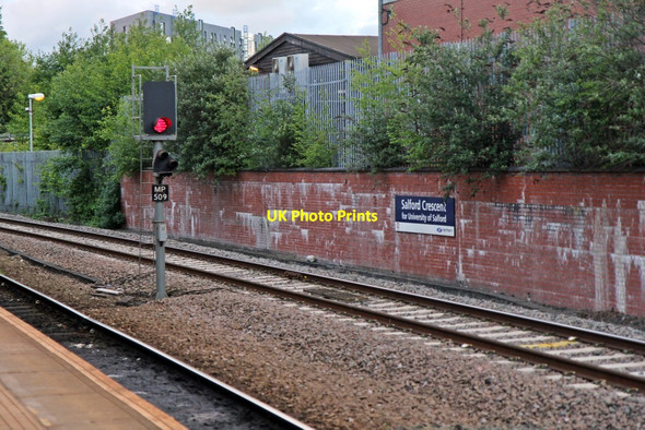 Photo 6"x4" Signal, Salford Crescent railway station Salford\/SJ8098 c2015