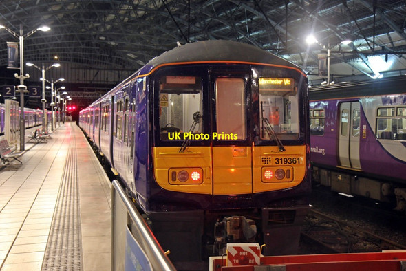 Photo 6"x4" Northern Electrics Class 319, 319361, platform 3, Liverpool Lime Street railway station Liverpool c2015