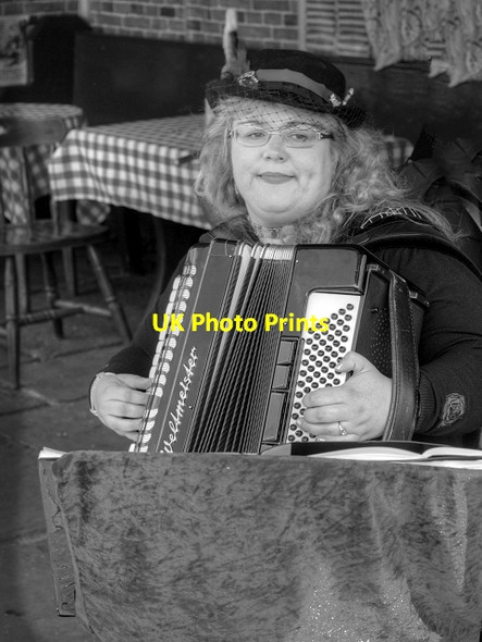 Photo 6"x4" Wartime Entertainment at Ramsbottom Station Ramsbottom c2015