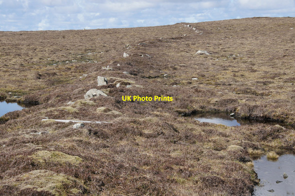 Photo 6"x4" Old dike on the southern slopes of Sobul Mailand c2015 P1