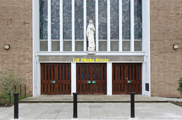 Photo 6"x4" Heart of Mary, Hayes - Entrance Hayes\/TQ0980 c2015