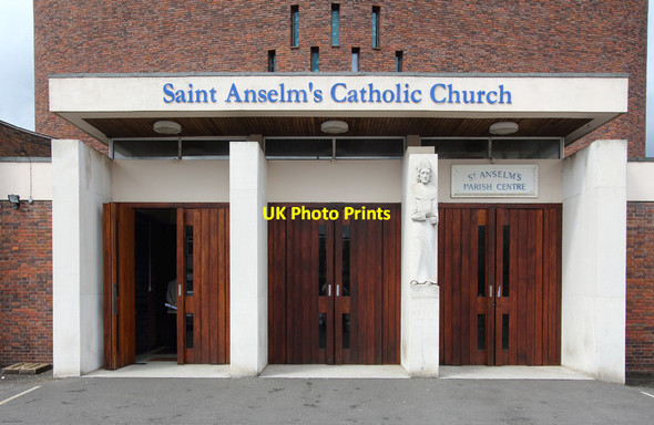 Photo 6"x4" St Anselm, Southall - Entrance Southall c2015