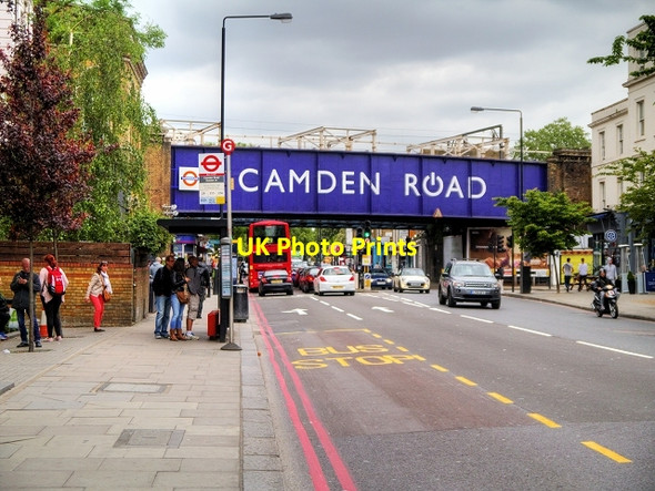 Photo 6"x4" Bridge at Camden Road Station Camden Town c2015