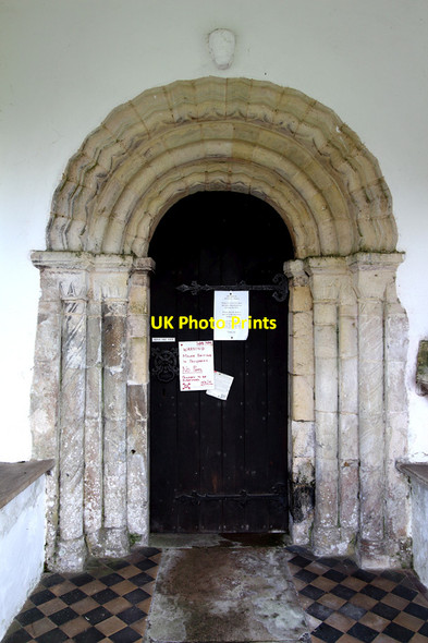 Photo 6"x4" All Saints, Blyford - Doorway Blyford c2015