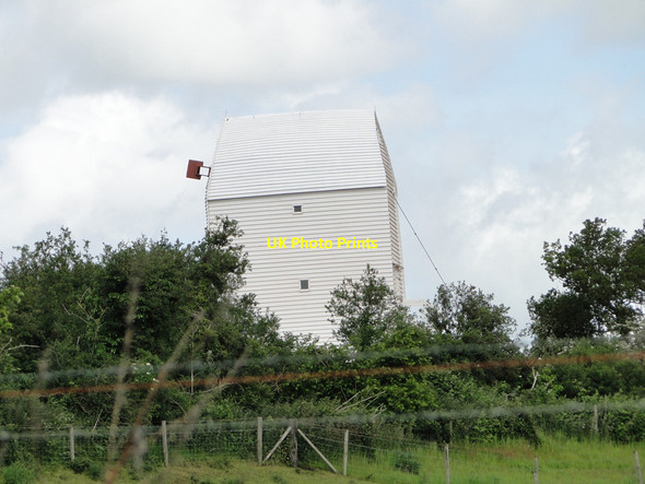 Photo 6"x4" Drinkstone postmill built in 1689, from the road Broadgrass Green c2015