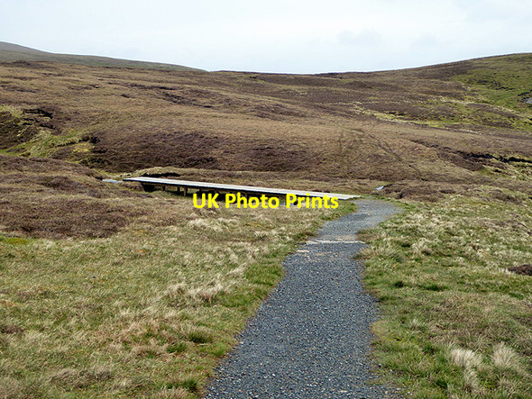 Photo 6"x4" Footbridge on the path to Toolie Burrafirth c2015