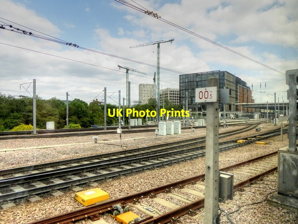 Photo 6"x4" High Speed 1 (Channel Tunnel Rail Link) Leaving St Pancras Station London c2015