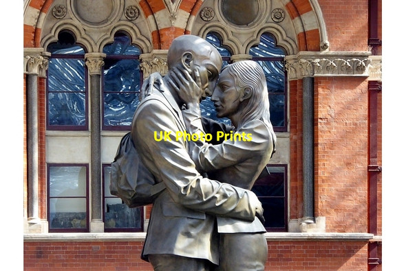 Photo 6"x4" The Meeting Place, St Pancras International London c2015
