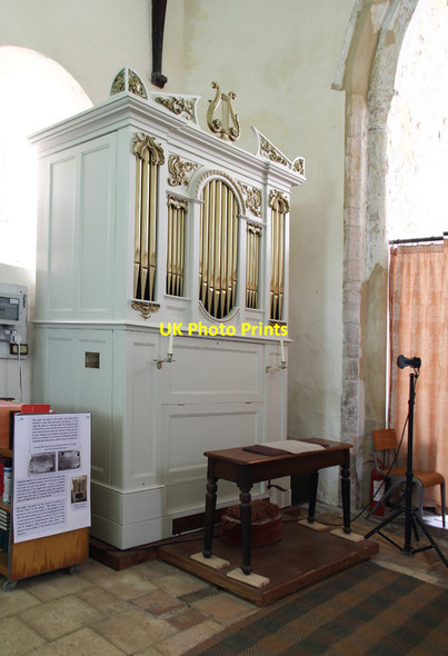 Photo 6"x4" St John the Baptist, Shadingfield - Organ Shadingfield c2015