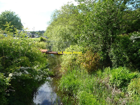 Photo 6"x4" Pipeline crossing Y Cyt \/ The Cut Porthmadog c2015