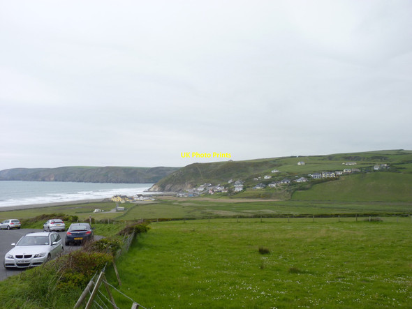 Photo 6"x4" Lay-by above Newgale, Pembrokeshire Wood\/SM8521 c2015