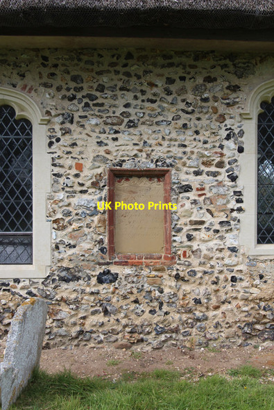 Photo 6"x4" St Mary, Ashby - Wall monument Herringfleet c2015