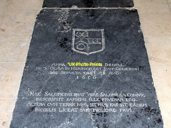 Photo 6"x4" St Margaret, Herringfleet - Ledger slab Herringfleet c2015