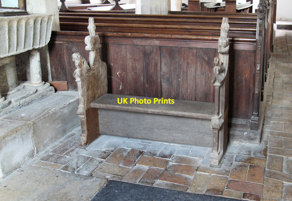 Photo 6"x4" All Saints, South Elmham All Saints - Pew St Nicholas South Elmham c2015
