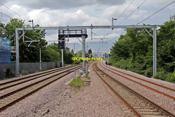 Photo 6"x4" The lines towards Roby, Huyton railway station Huyton-With-Roby c2015