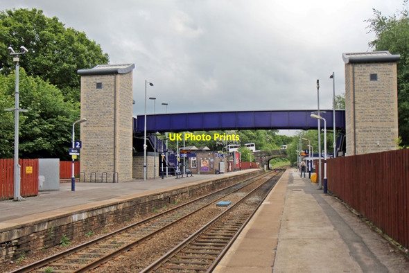 Photo 6"x4" Footbridge, Marple railway station Marple c2015