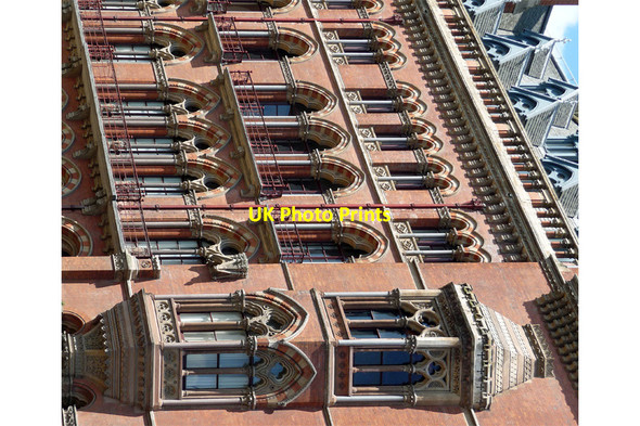 Photo 6"x4" Detail of St Pancras Station and Midland Grand Hotel, Euston Road (1) London c2012