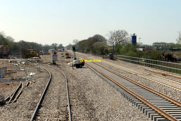 Photo 6"x4" The line to Oxford under construction Bicester c2015